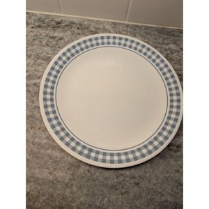 Corelle GINGHAM LIGHT BLUE Dinner Plate 10 1/4" ‎ Corning